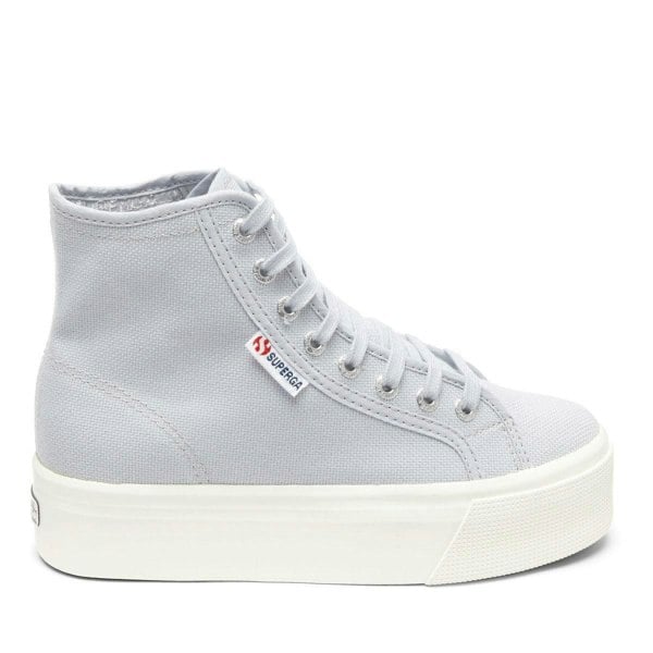 Superga Womens 2708 Lace Up High Tops - Grey Lilla/Avorio