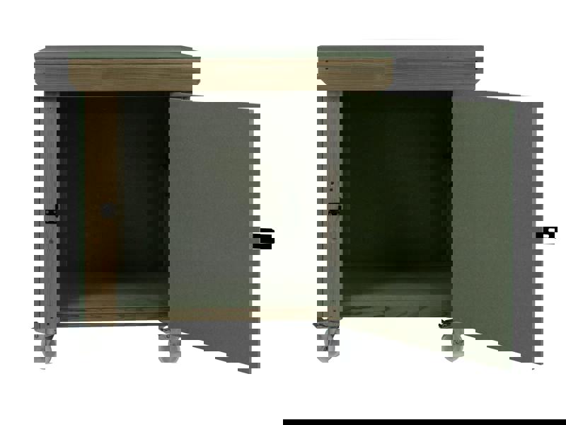 Arbor Garden Solutions Wooden UniMDF Moisture Resistant Workbench With Lockable Cupboard (V.9) With Wheels