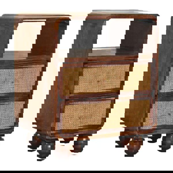 Artisan Furniture Solid Wood Larissa 2 Drawer Chestnut Nightstand