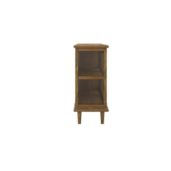 Wyld Haus Honley Dark Brown Wood 3 Glass Door Sideboard