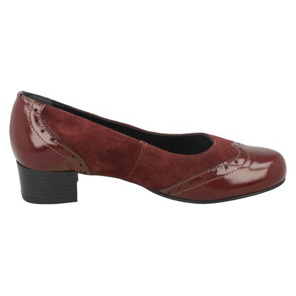 Da Bella Ladies Da Bella Slip On Block Heel Court Shoes - Jules
