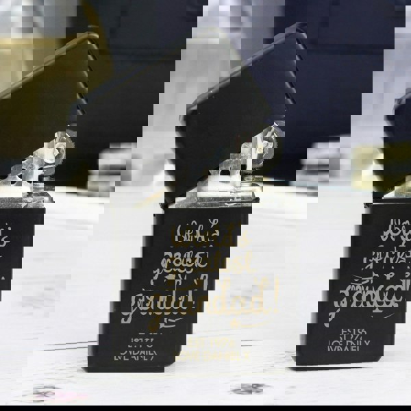 Personalised Memento Company Personalised 'World's Greatest Grandad' Black Lighter