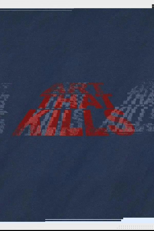 Gallery Dept. ATK Stacked Logo Hoodie Navy