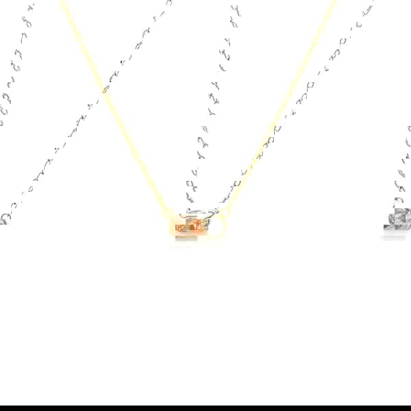 Say It With November Topaz Birthstone Necklace - Yellow Gold Plated