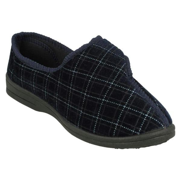 Spot On Mens Spot On Hook & Loop Slippers MVSN