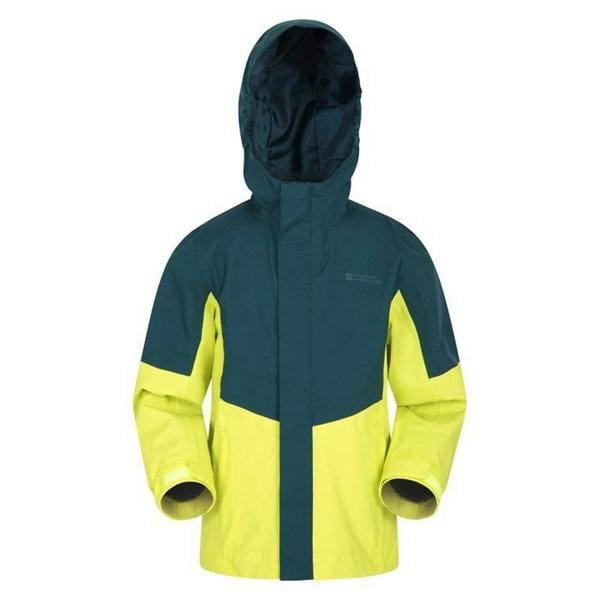 Mountain Warehouse Childrens/Kids Meteor Waterproof Jacket - Lime - 