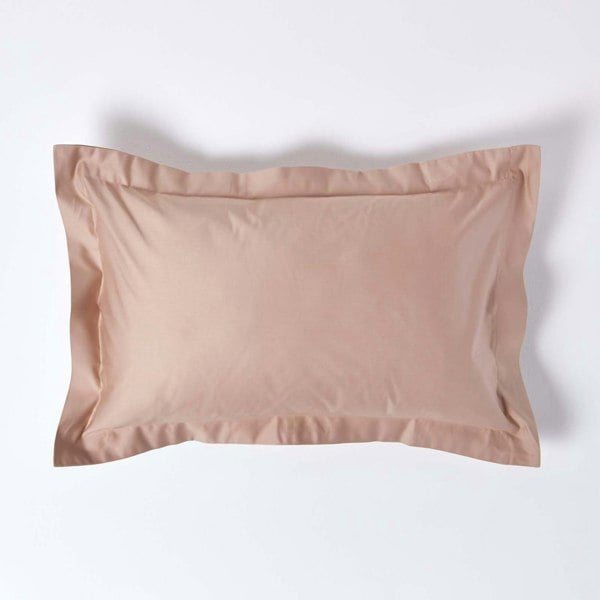 HOMESCAPES Premium 1000 TC Egyptian Cotton Sateen Weave Oxford Pillowcase, Standard Size