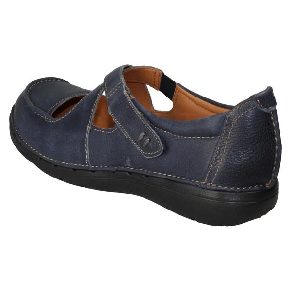 Clarks Ladies Unstructured by Clarks Hook and Loop Casual Shoes Un Loop Strap