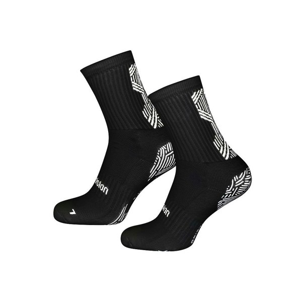 Precision Unisex Adult Origin.0 Gripped Anti-Slip Sports Socks - Black/White