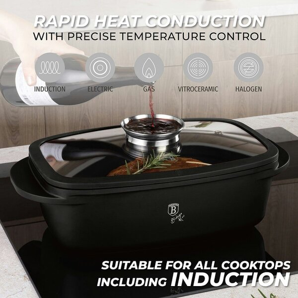 Berlinger Haus Roaster with glass lid and aroma knob Berlinger Haus BH8779