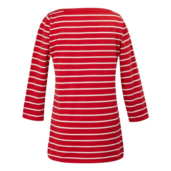 Regatta Womens/Ladies Bayletta 3/4 Sleeve Top - High Risk Red/White