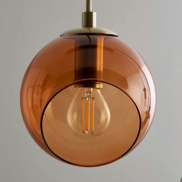 Pagazzi Lighting Branco 5 Light Antique Brass Ceiling Pendant Bar