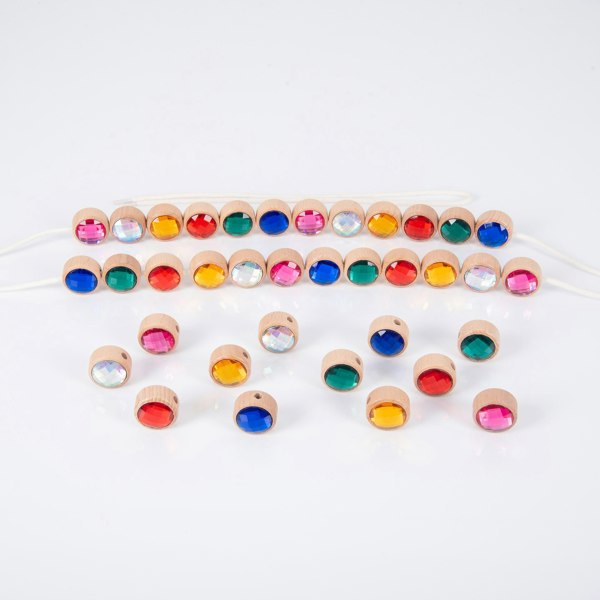 tickit Wooden Lacing Jewels