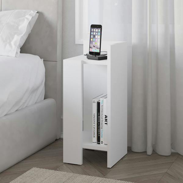 Decortie Elos Modern Narrow Bedside Table Right Module 25x25x60cm