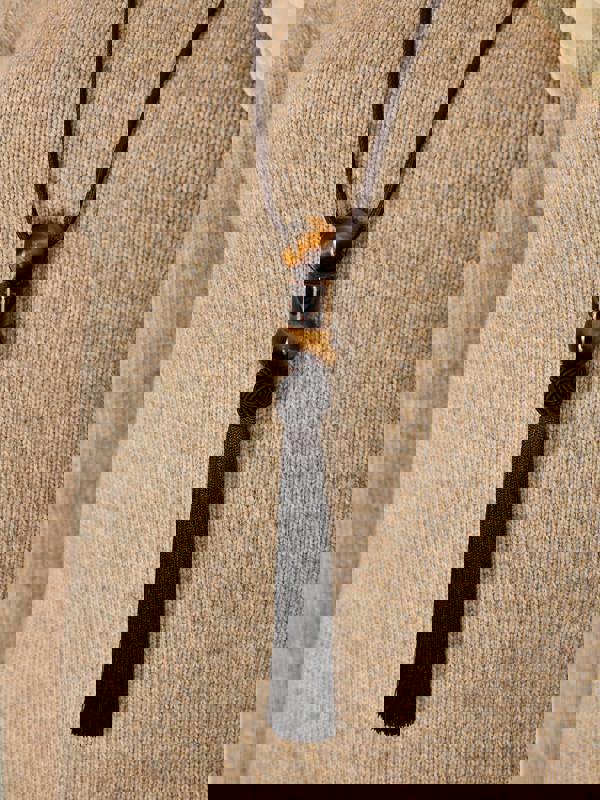 GWD Beth Tassel Necklace Collection, Red, Black and Brown