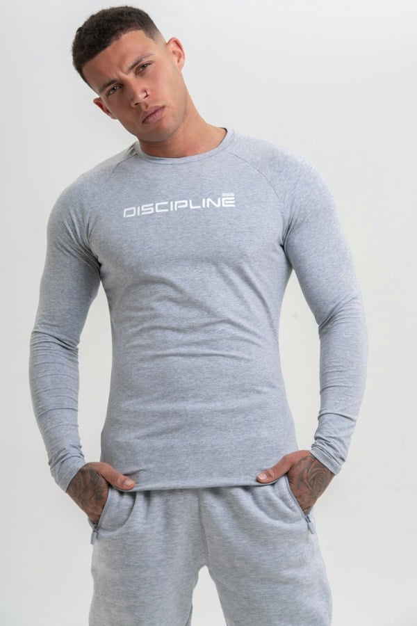 Discipline 365 Grey Discipline Long Sleeve Top