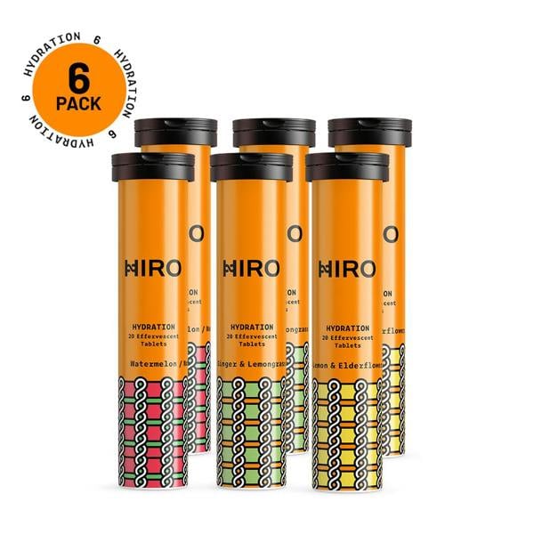 HIRO Hydration Tablets - Multi-Flavour (6 Pack)