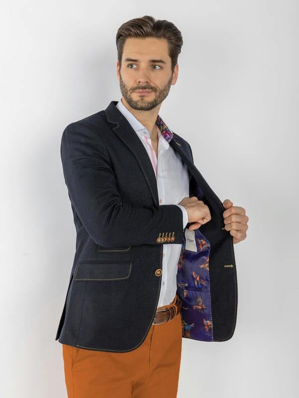 CLJ2533 NAVY BLAZER - Claudio Lugli Shirts