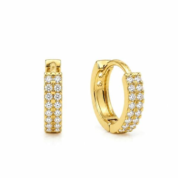 Say It With Pave CZ Hug Earrings