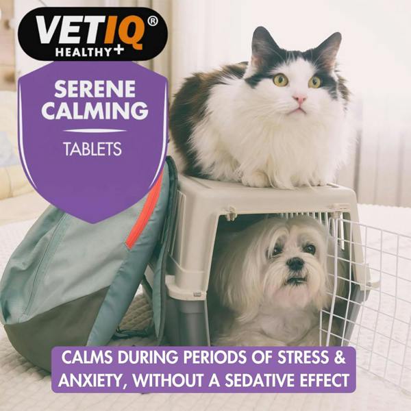 Mark & Chappell M&C Vetiq Serene Calming Tablets for Cats & Dogs (30 Tablets)