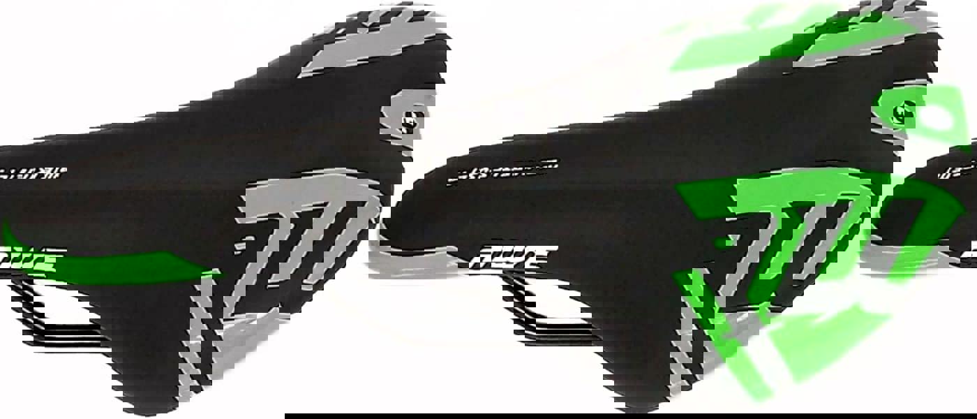 Awe Steel Rail Adult Foam Bike/Bicycle MTB Saddle Mens/Womens Green/Black