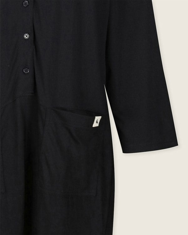 Mila Black Long Sleeve Jumpsuit- image 7