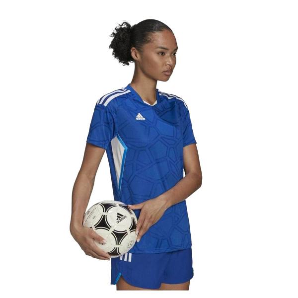 Adidas Womens/Ladies Condivo 22 Match Day Football Jersey - Royal Blue/White - 