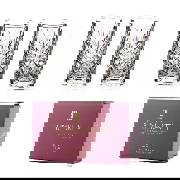 Diamante Chatsworth Crystal Tumblers - Set of 2