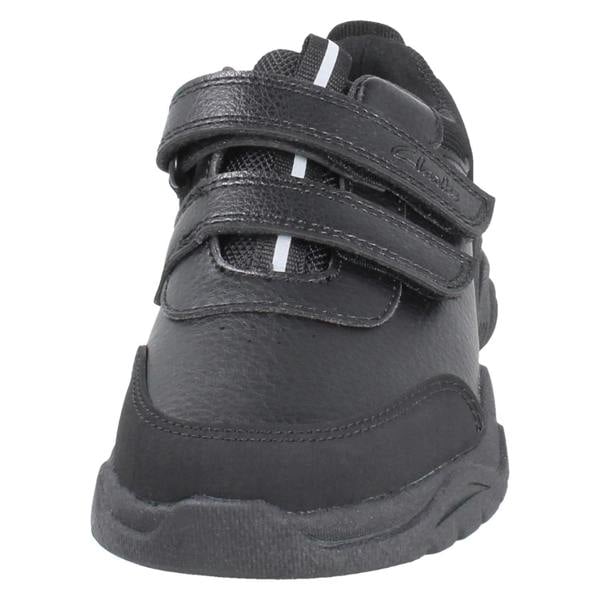 Clarks Boys Clarks Sporty Trainer Style School Shoes Feather Shine