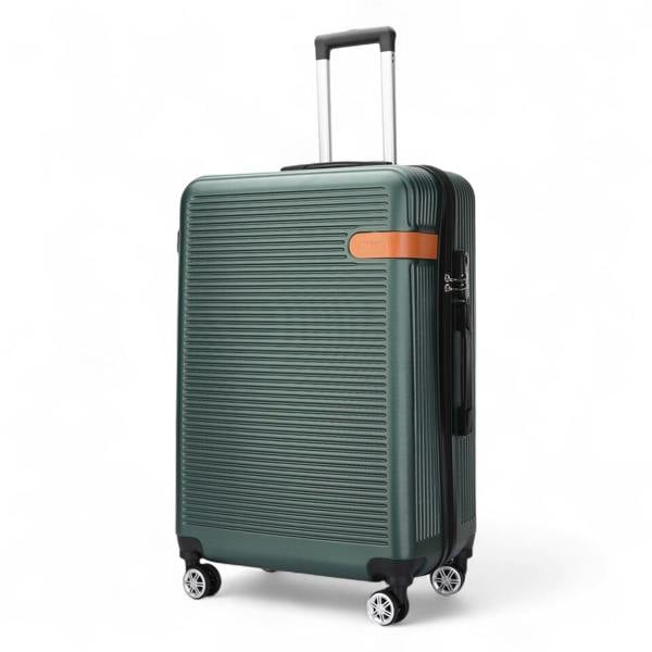 Infinity Luggage Hard Shell Classic Dual 4 Wheel Luggage Suitcase Set