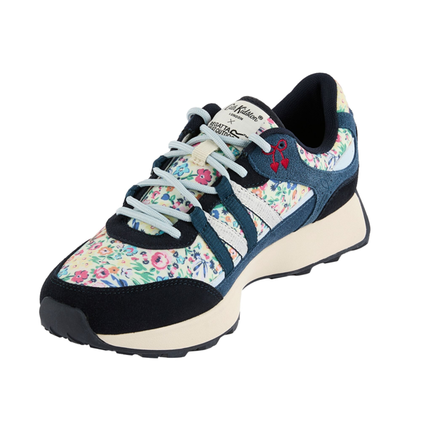 Regatta Womens Cath Kidston Harmony Ditsy Suede Trainers - Cream/Navy
