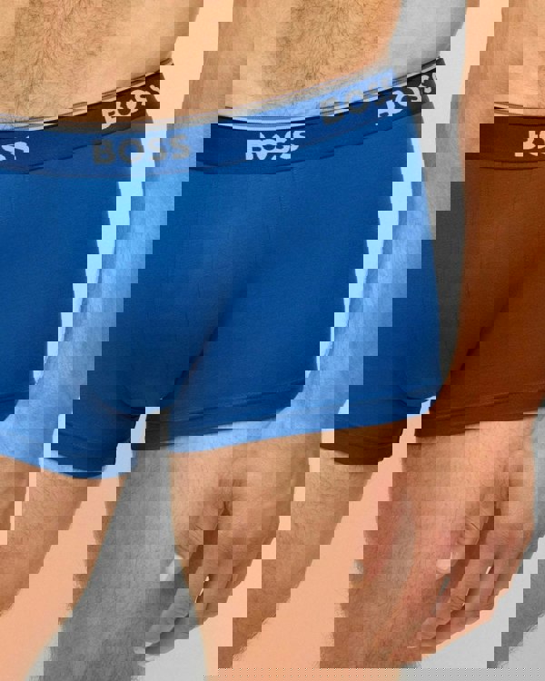 BOSS Orange 3 Pack Mens Power Trunks NOS - Blue/Navy/Grey 487