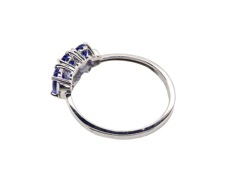 Vintage Tom A three stone Tanzanite ring