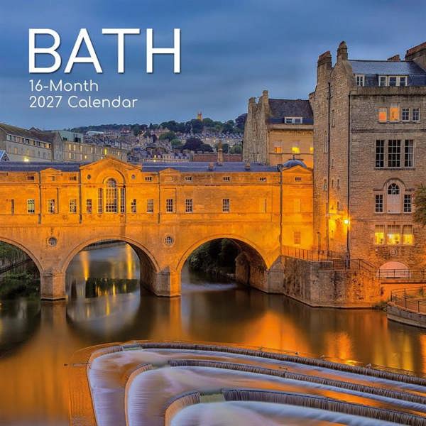 Bath Calendar 2027, Wall Calendars, Month To View, Travel, Gift