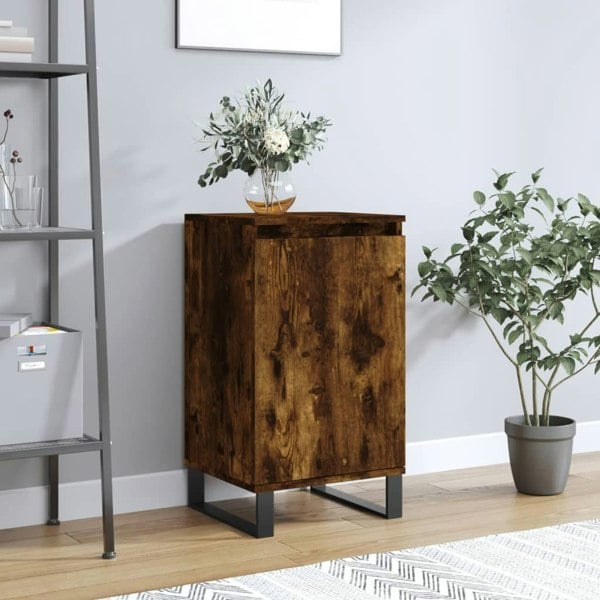 Berkfield Sideboard Smoked Oak 40x35x70 cm Engineered Wood