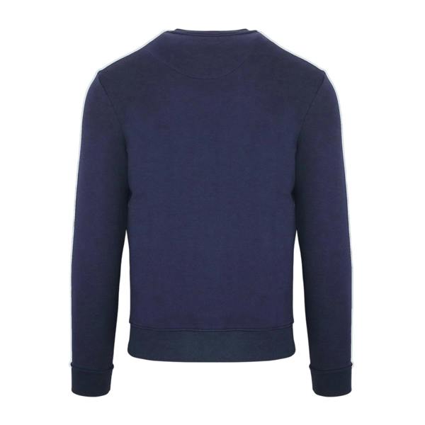 Aquascutum Mens Script Crew Neck Regular Sweatshirt - Navy - 