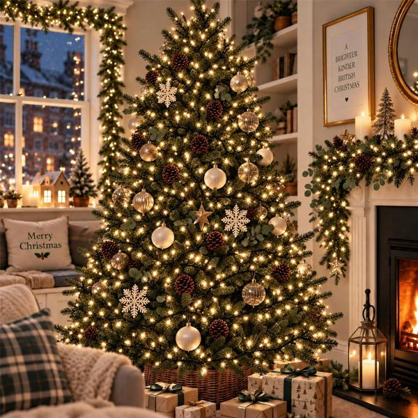 Cluster Christmas Lights with 8 Effects, Green Cable, Low Voltage, Indoor and Outdoor Use - 480 to 960 LEDs image 9