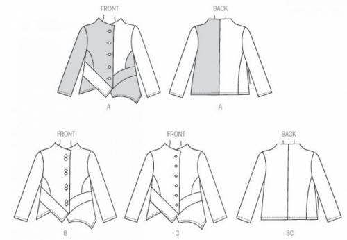 Butterick Sewing Pattern 6106, Jackets for Women, XSM-SML-MED - Intermediate