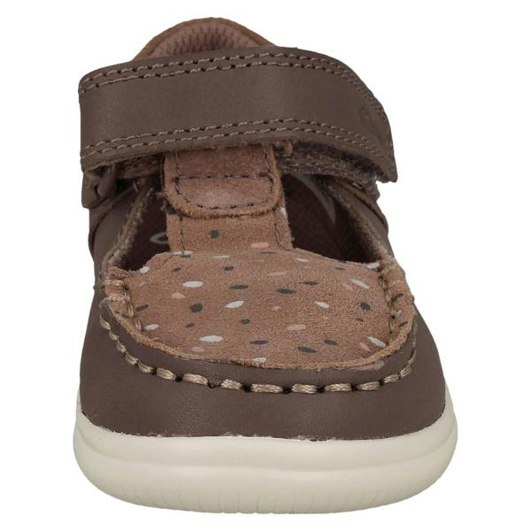 Clarks Girls Clarks Spotty Detailed T-Bar Shoes Crest Moc