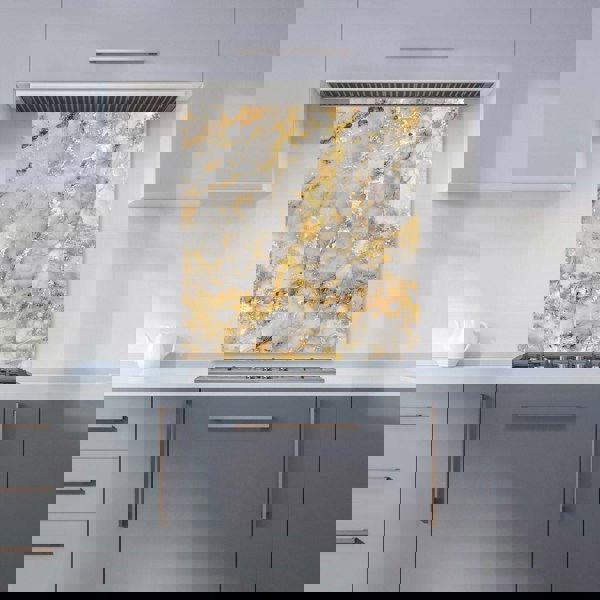 Warren Reed - Designer Gold Quartz Effect Kitchen Splashback