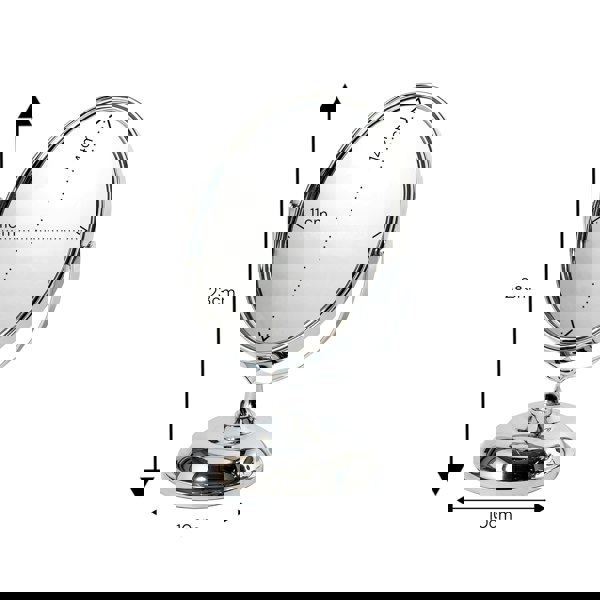 Showerdrape Eris 5x Magnifying Chrome Makeup Vanity Mirror
