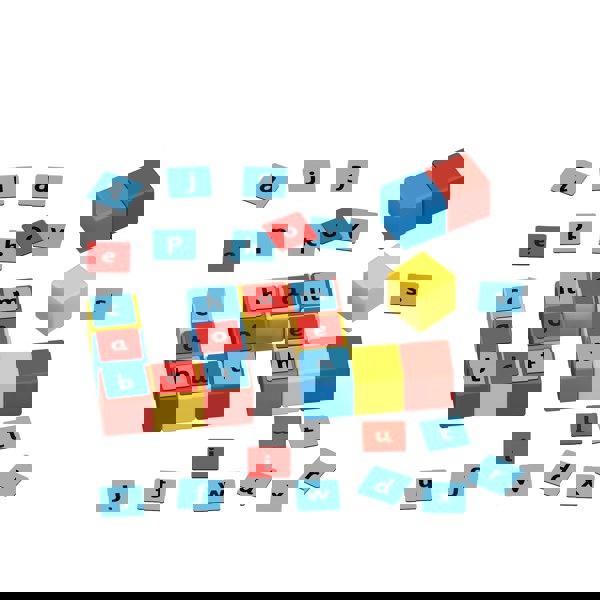 Geomag Magicube  Magnetic Shapes Word Builder - 79 Pieces