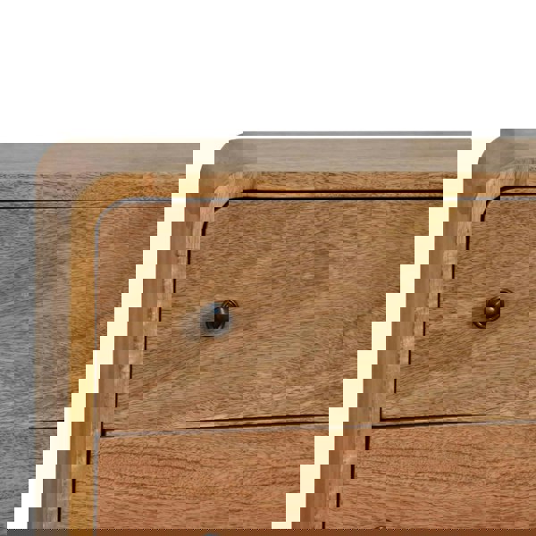 Artisan Furniture Mini Curved Oak-ish Chest