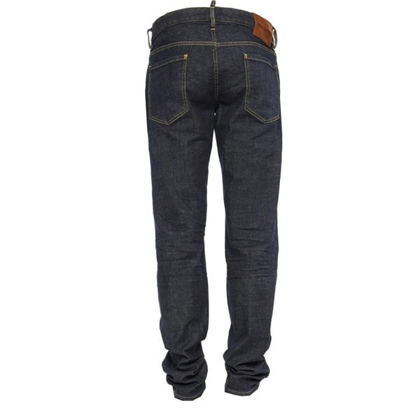 Dsquared2 Slim Jean Raw Denim Jeans - Dark Blue