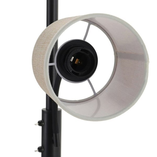 2-Light Floor Standing Lamp with Adjustable Head Floor Lamps Living and Home