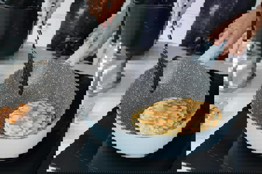 MasterClass Cast Aluminium Frying Pan, Sky Blue, 28cm