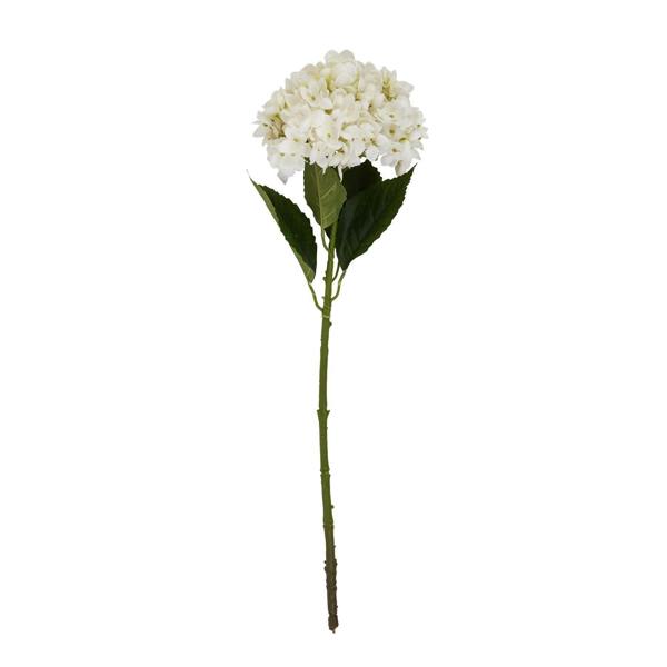 Wyld Haus Set of 3 Artificial Flowers White Hydrangea Stems