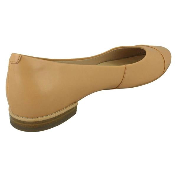 Clarks Ladies Clarks Flat Ballerina Shoes Festival Gold