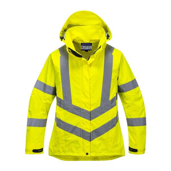 Hi-Vis Women's Breathable Rain Jacket Portwest