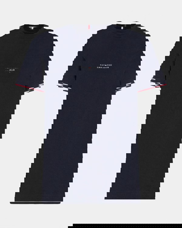 Tommy Hilfiger Tommy Logo Tipped Mens T-Shirt - Desert Sky